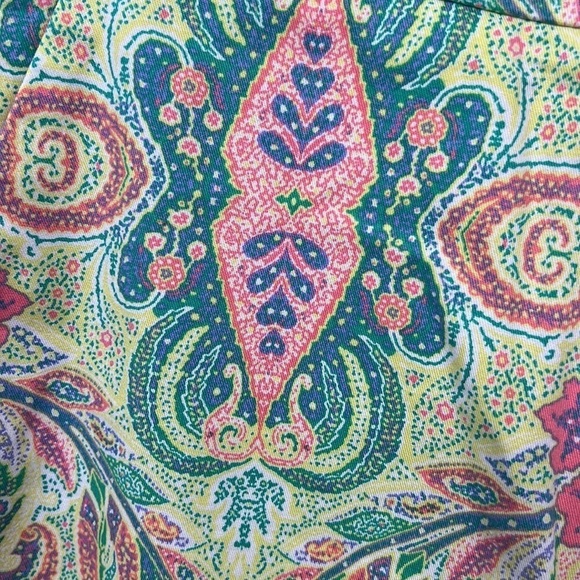 Ann Taylor Madison Skirt 0P Petite Colorful Preppy - Picture 3 of 8